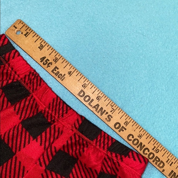 JACKLYN APPAREL jogger style red black checkered pajama pants soft cozy size XS - Picture 6 of 7
